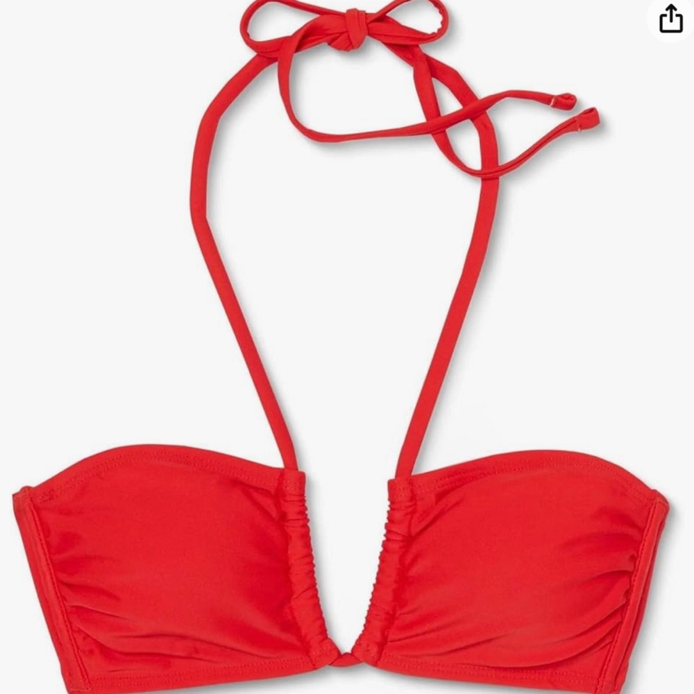 New Xhiliration Bandeau Bikini Top Small